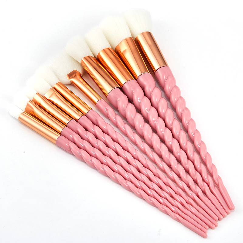 Wholesale Cheap 10pcs Makeup Brushes Crystal Handle Makeup Brush Set Custom Logo Make Up Brushes